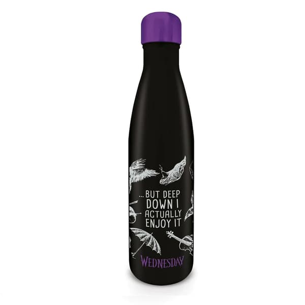Wednesday Don´t Care Metal Water Bottle