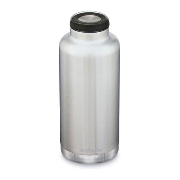 Klean Kanteen Med öglelock Isolerad Termisk Flaska Tkwide 64oz Silver