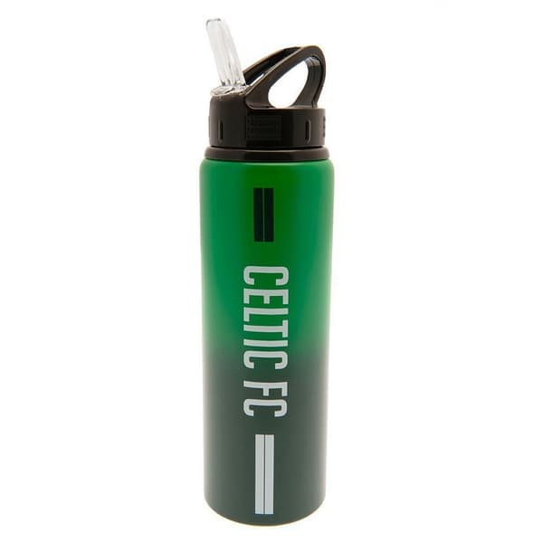 Celtic FC Fade Aluminium 750ml Water Bottle Green One Size