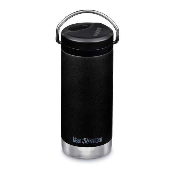 Klean Kanteen Kierrekorkilla Eristetty Lämpöpullo Tkwide 12oz Musta