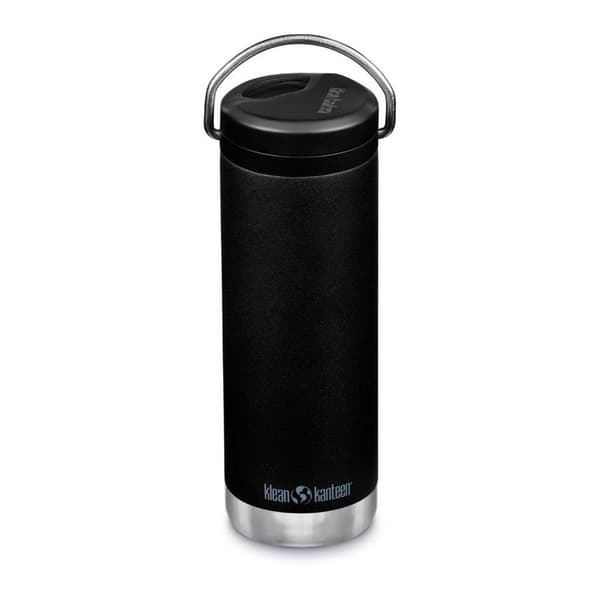 Klean Kanteen Med Twist Cap Isoleret Termisk Flaske Tkwide 16oz Sort