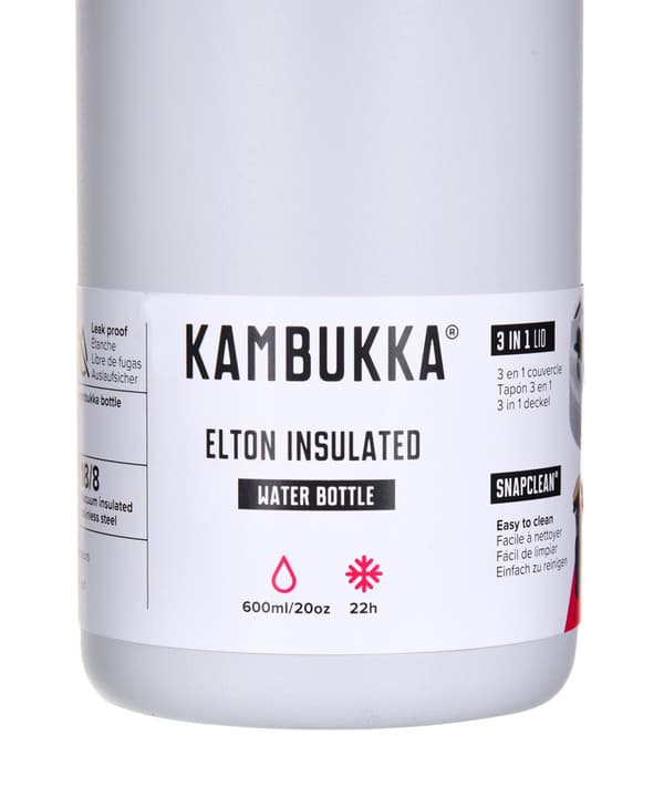 Kambukka Elton Insulated Chalk White - termoflaske, 600 ml