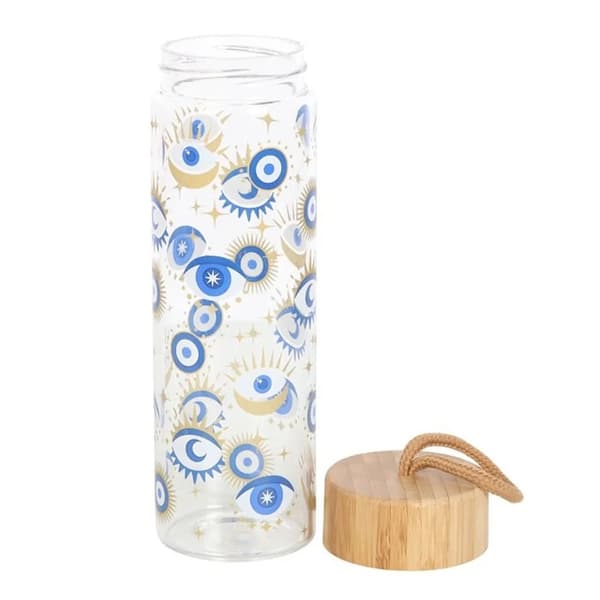 Something Different All Seeing Eye Glass Reusable Water Bottle