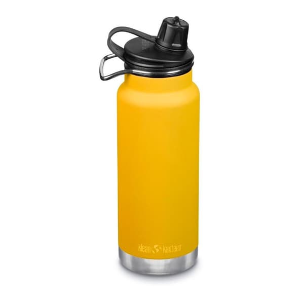 Klean Kanteen Med Chug Cap Isoleret Termisk Flaske Tkwide 32oz Gul