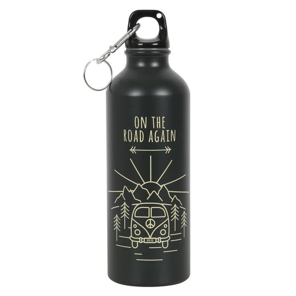 Something Different On The Road Again Metal Water Bottle Black One Size