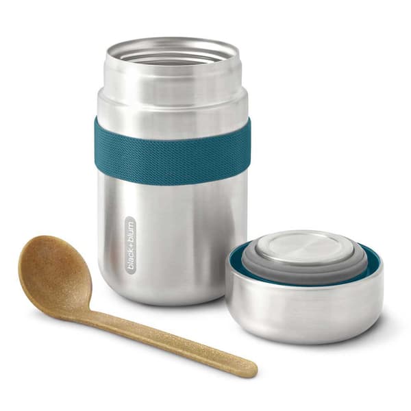 Black+blum Ruokapullo 400ml Hopeinen