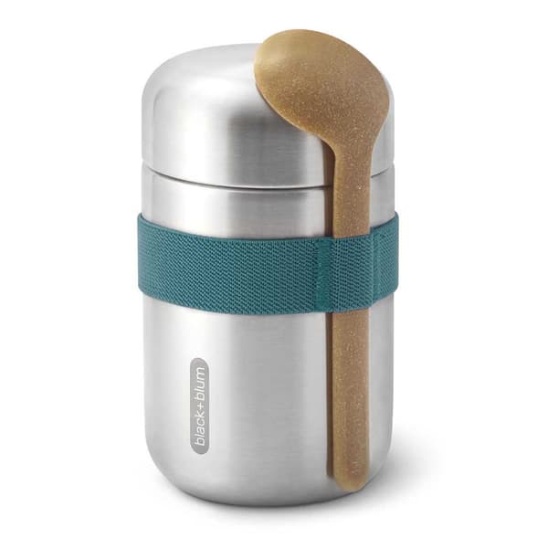 Black+blum Ruokapullo 400ml Hopeinen