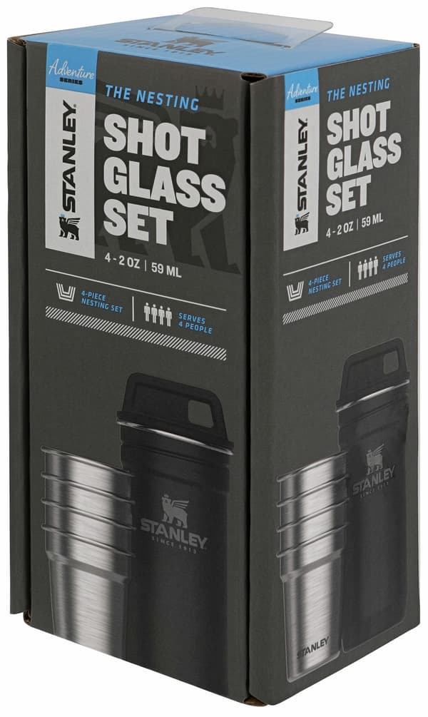 STANLEY SHOT GLASS SET, muggar rostfritt stål, shotglas