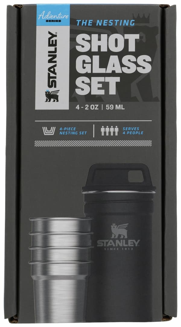STANLEY SHOT GLASS SET, muggar rostfritt stål, shotglas
