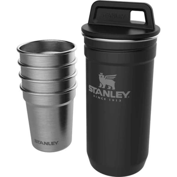 STANLEY SHOT GLASS SET, muggar rostfritt stål, shotglas Svart