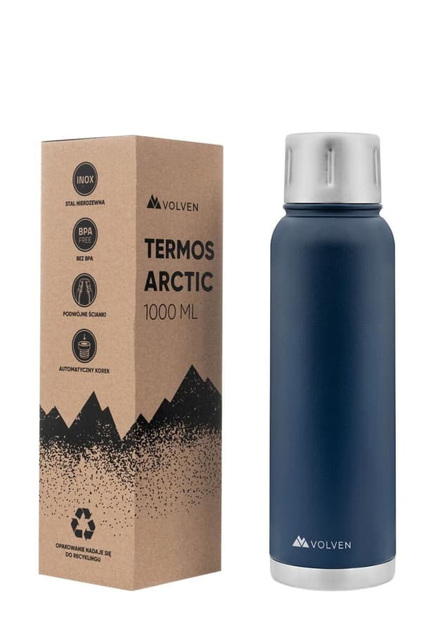 Termos Arctic 1L i granatfärgad.