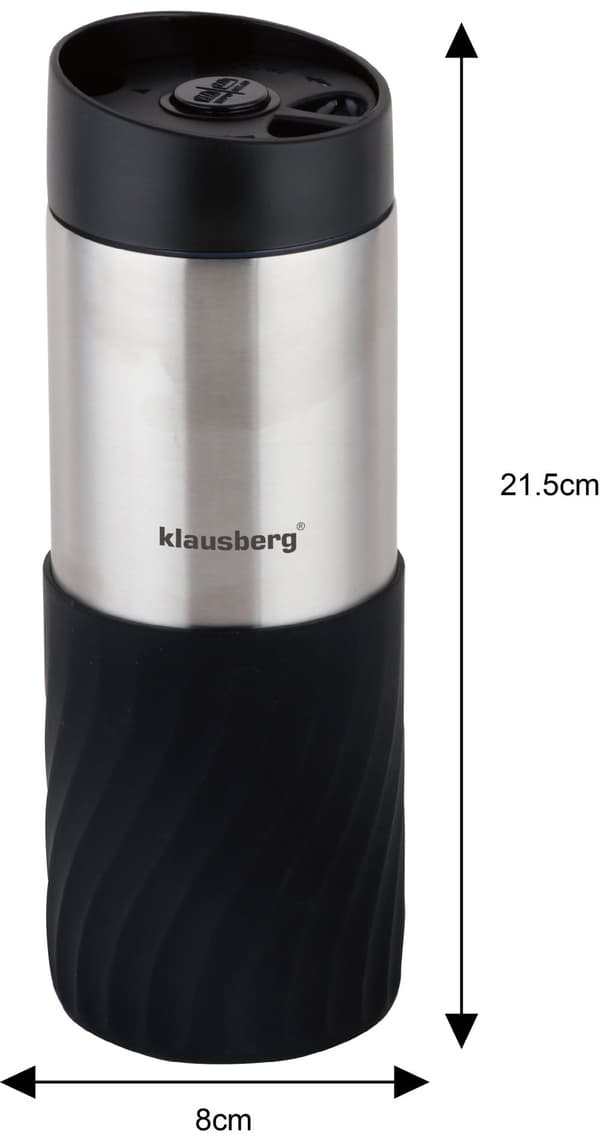 Lämpökuki, musta, 420ml Klausberg