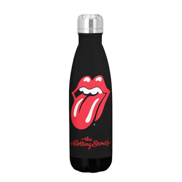 RockSax Tongue The Rolling Stones Water Bottle Black/Red/White One Size