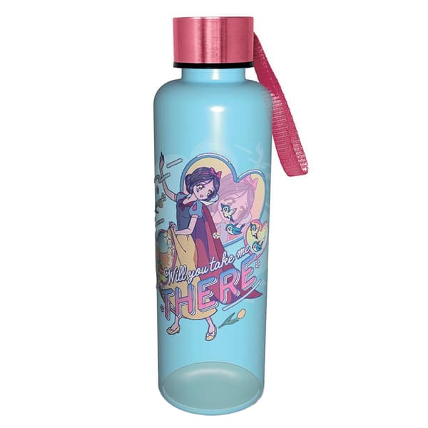 Disney Princess Manga Plastic Water Bottle Blue/Pink One Size