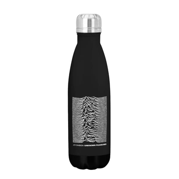 RockSax Unknown Pleasures Joy Division Water Bottle Black/White One Size