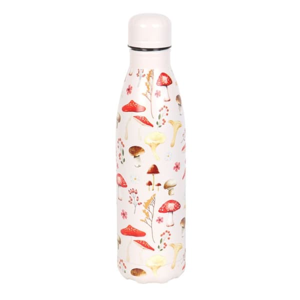 Something Different Mushroom Metal All-Over Print Water Bottle Cream One Size