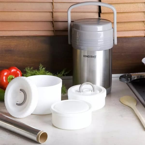 KINGHOFF DINNER THERMOS 1,5L + 3 SÄILIÖTÄ KH-4075