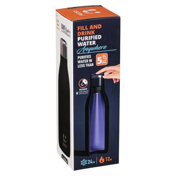 Asobu Uv-lys Termisk Flaske 500ml Sort