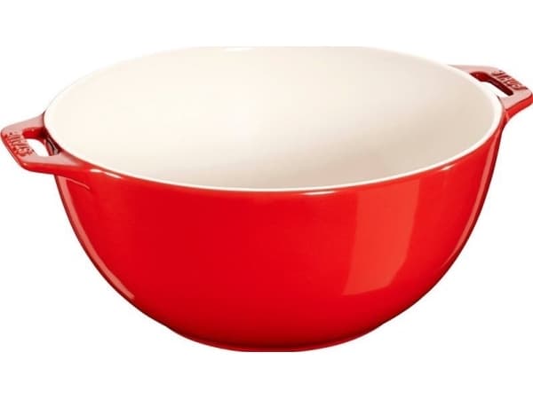 Staub 40510-797-0 Keraaminen tarjoilukulho, 24,1 cm, kirsikanpunainen