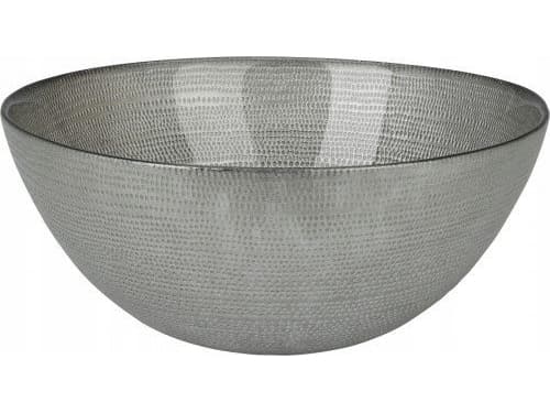 Koopman Miska szklana etter sałatkę srebrna 21 cm