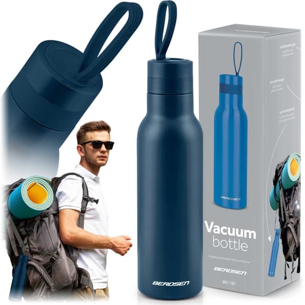 Vakuumkolbe 500 ml BD-787 marineblå