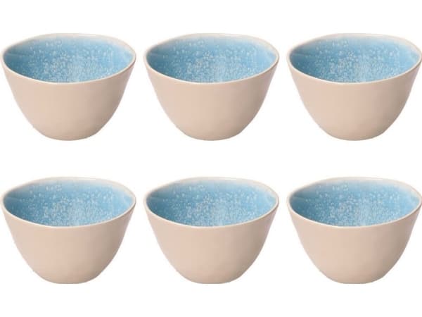 Sulake ROSE&amp;TULIPANI CONCERTO FUSE AZZURRO 6 pientä kulhoa 12 cm