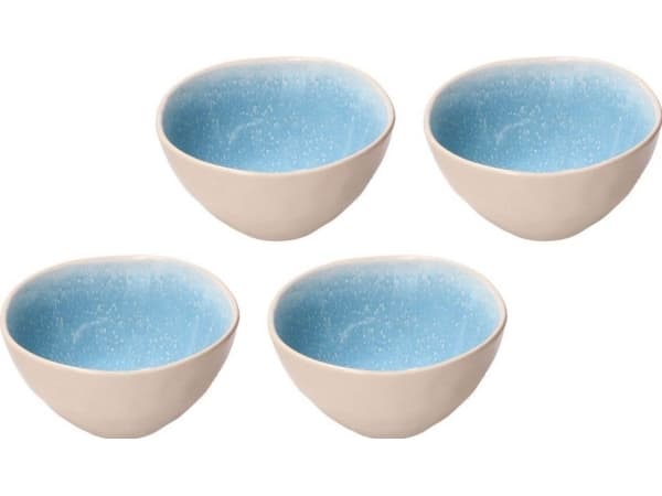 Sulake ROSE&amp;TULIPANI CONCERTO FUSE AZZURRO 4 średnich misek 15 cm