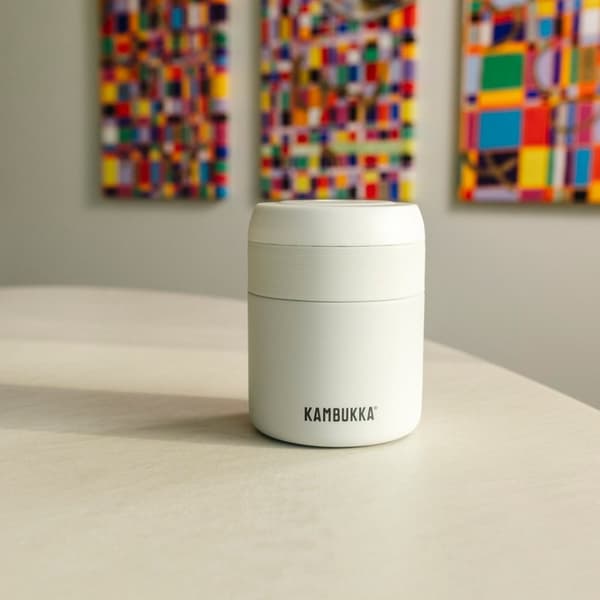 Kambukka Bora frokost termokande 600ml Kridhvid