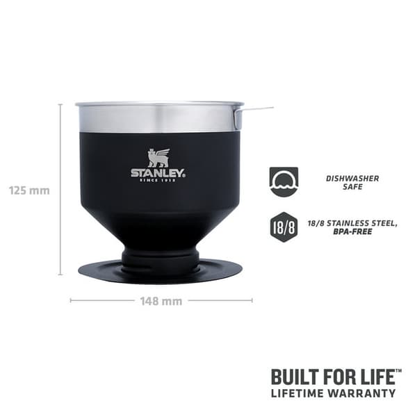 STANLEY THE PERFECT BREW POUR OVER black, Stanley kaffefilter