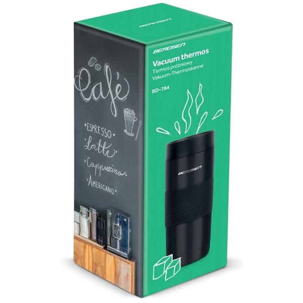 Tyhjiötermospullo 590 ml BD-784 musta