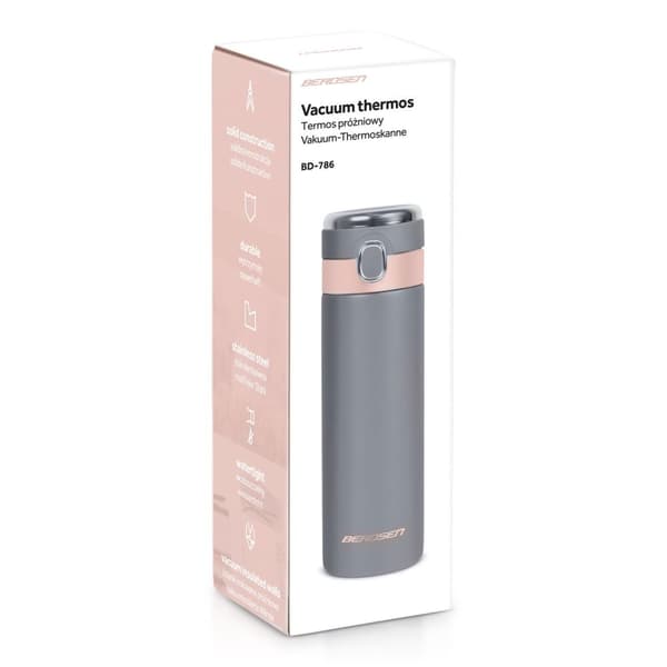Vakuum termokande 450 ml BD-786 grå