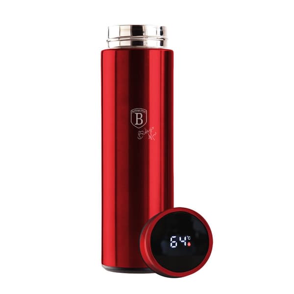 �LYK�S TERMOS 0,45L LED-L�MP�TILAOSATTIMELLA BERLINGER HAUS BURGUNDY BH-7955