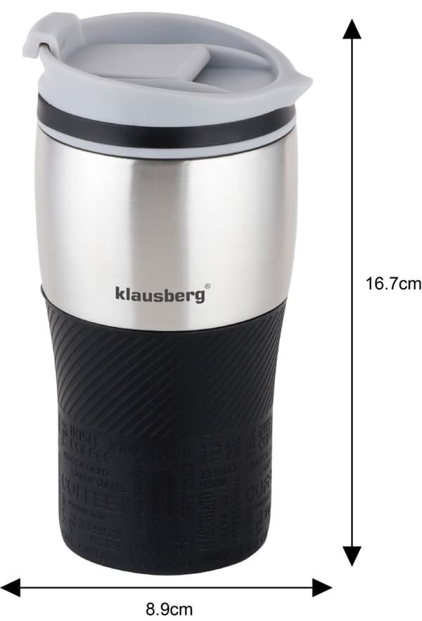TERMISKRUS 320ML KLAUSBERG SORT KB-7625