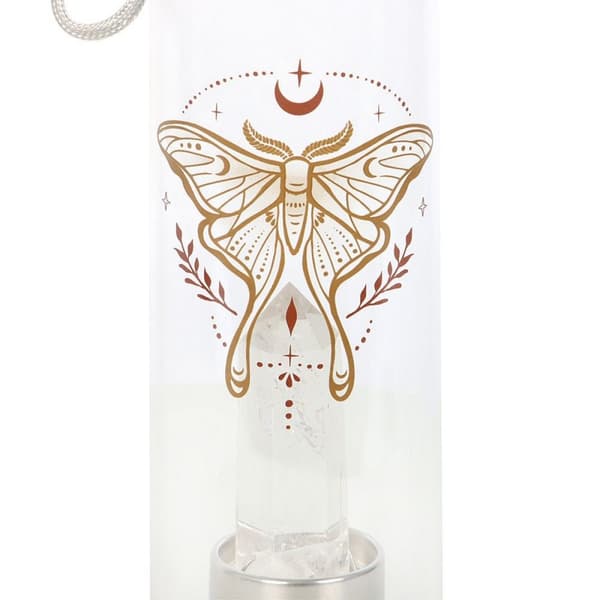 Something Different Luna Moth Clear Quartz Water Bottle
