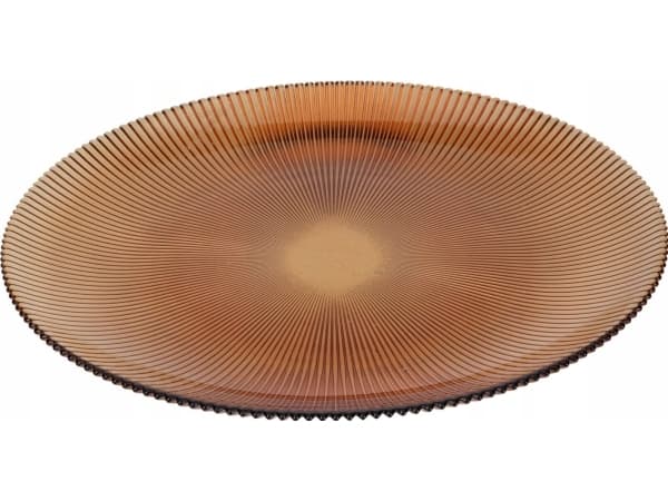 Home Styling Collection Prążkowany talerz płaski AMBER, Ø 32 cm