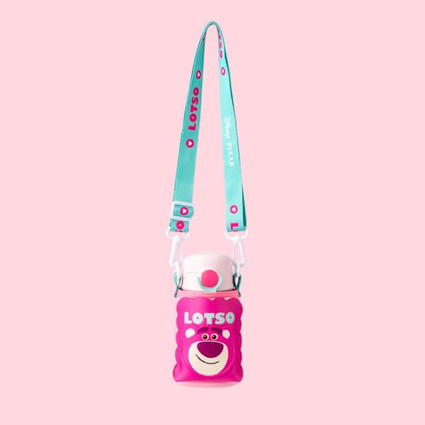 Disney Pixar termosmuki, 500 ml, virallinen lisenssi – Valitse Strawberry Bear & Sulley design, eristetty