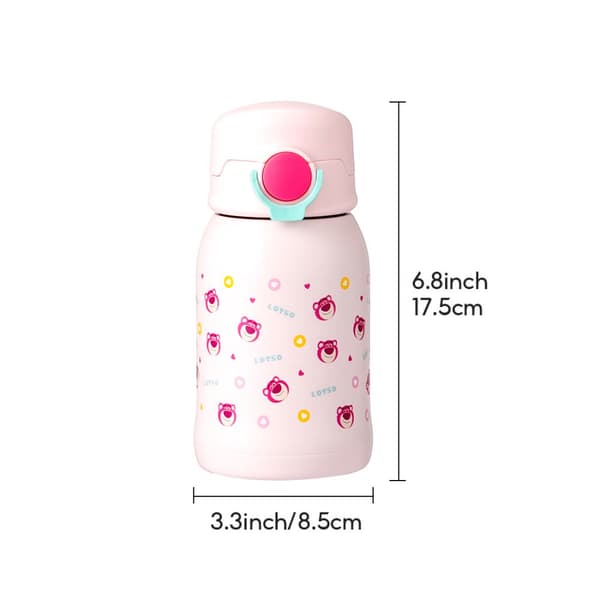 Disney Pixar termosmuki, 500 ml, virallinen lisenssi – Valitse Strawberry Bear & Sulley design, eristetty