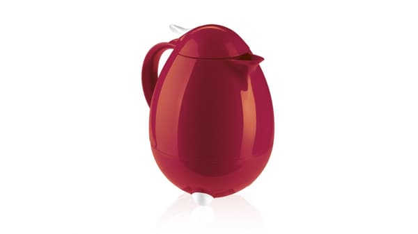 Leifheit 28336 Columbus eristetty kannu 1,0 L Tummanpunainen