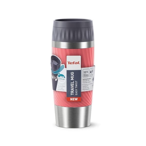 Tefal Rejsekrus Easytwist Isoleret Kop 0,36L Koralrød