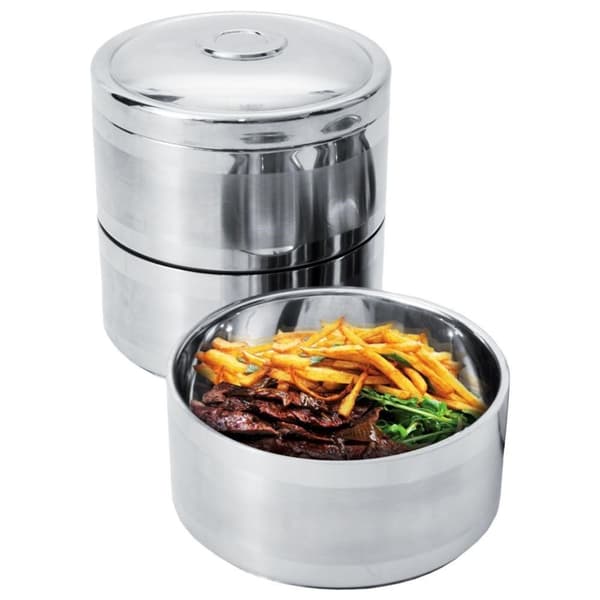 DINNER MANAGE STEEL THERMOS 3X1.1L 3 LEVELS
