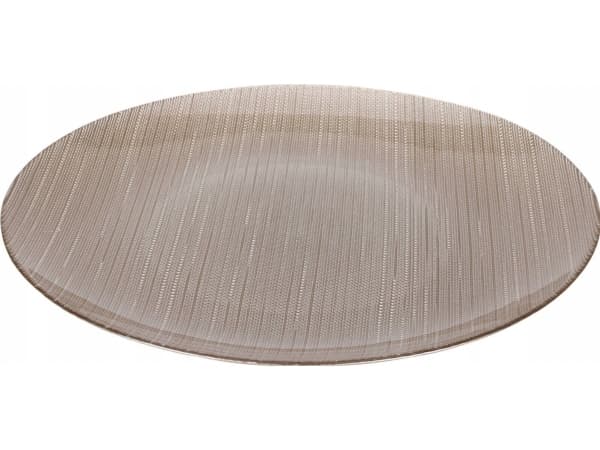 Home Styling Collection KARNEOL flat plate i glass, Ø 32 cm