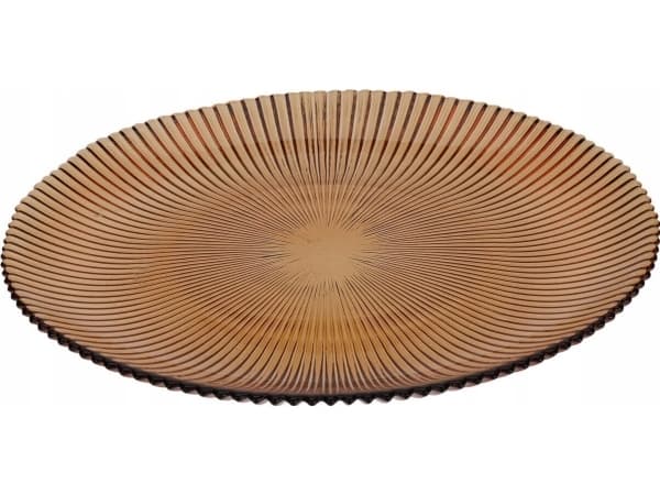 Home Styling Collection Prążkowany talerz deseroway AMBER, Ø 21 cm