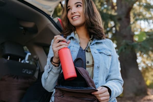 KLEAN KANTEEN 532 ML CLASSIC NARROW SPORT KORK Tiger Lily