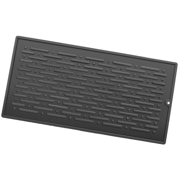 Flaskeholder Triso, til 3 flasker, med drypbakke - sort