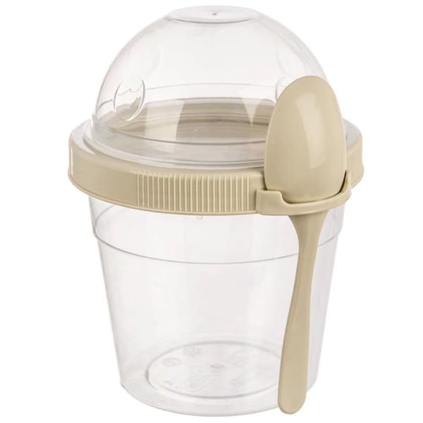 KOPBEHOLDER 400 ml MED SKE TIL YOGHURT MUESLI SALAT 121783