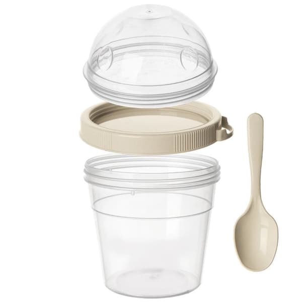 KOPBEHOLDER 400 ml MED SKE TIL YOGHURT MUESLI SALAT 121783