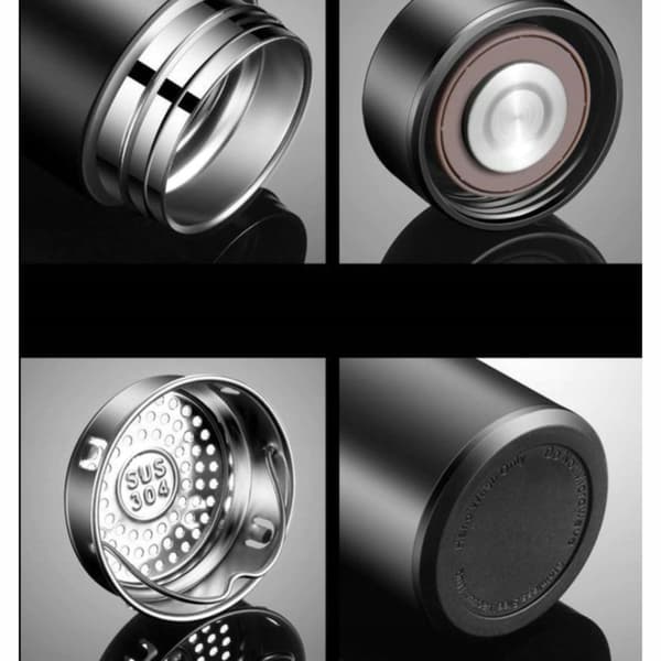 SMART TERMISK MUG TERMISK FLASKA LED 500ML FÖR BÄRBAR KAFFE TE