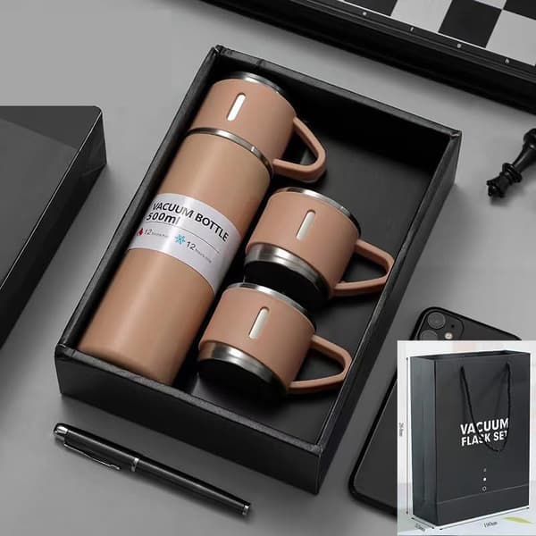 TERMOS 3 MUKILLA 500 ml ELEGANTTI LAHJA LÄMPÖMUKI