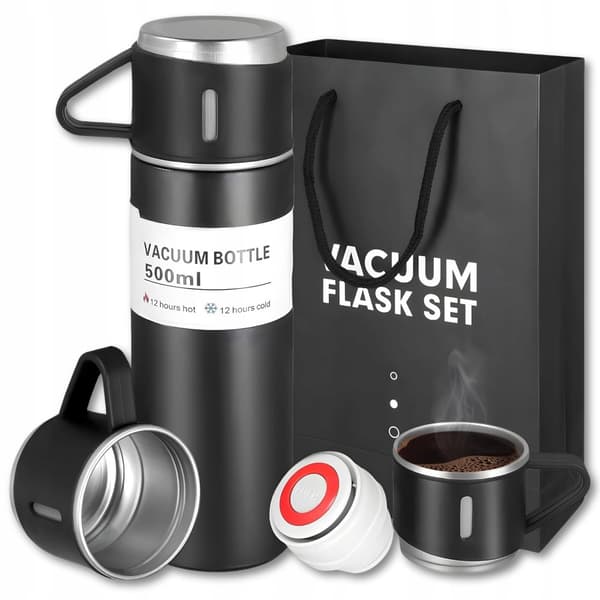 TERMOS 3 MUKILLA 500 ml ELEGANTTI LAHJA LÄMPÖMUKI