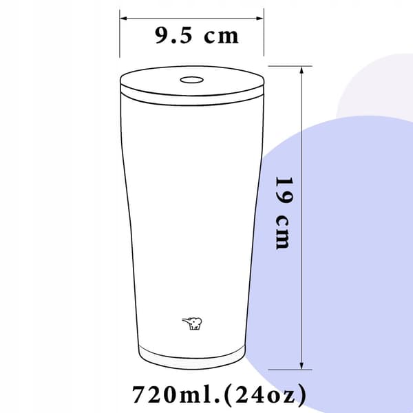 Lämpömuki oljilla toimistoon ZOJIRUSHI SX-HA72H-AM 720 ml laivastonsininen